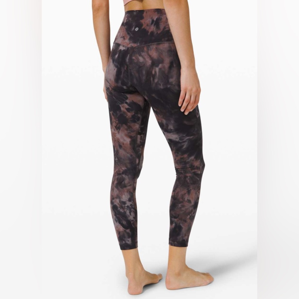 Lululemon Align diamond dye graphite gray pink pastel size 2 Leggings Tights‎